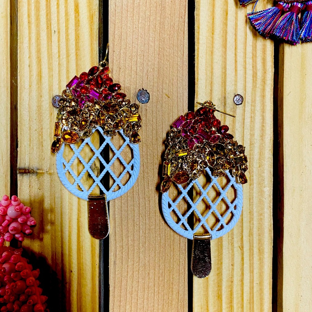 Ice cream fashion earrings